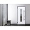Vdomdoors Steel Door Deux 5755 Gray Graphite Stainless Inserts Single Modern Painted-W36xH80-Left Inswing DEUX5755EXD-GRE-W36 x H80-Left-hand Inswing - alternate 3