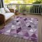 Homeroots 10' X 14' Merlot Purple And Lavender Geometric Washable Indoor Outdoor Area Rug 583045 - alternate 4