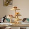 Vintiquewise Multi Purpose 4-Tier Round Wooden Cake Stand and Charcuterie Boards - Perfect Tiered Tray QI004690 - alternate 3