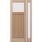Doornmore CRF-P1G1, 51.5" x 98" ( 36" Door + 12" Side) Left Hand, Mahogany Top View Exterior Door CRF-P1G1-SW-3696-G101-SL_1-1_LI - alternate 1