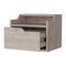 Homeroots 13" Gray Wood One Drawer Floating Nightstand 546199 - alternate 3