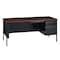Hirsh Right-Hand Single Pedestal File Office Desk W/ Center Drawer, 30 in D X 29.5 in H, 66 in W X 20095 - alternate 1