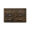 Homeroots 59" Dark Brown Solid and Manufactured Wood Six Drawer Double Dresser 490467 - alternate 1