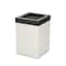 Gatco Modern Square 3 Gal. Wastebasket, Matte Pearl/Black Lid 1935MX - alternate 1