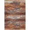 Homeroots 3' X 5' Copper Rust And Ivory Abstract Washable Indoor Outdoor Area Rug 612491 - alternate 3
