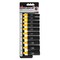 Performance Tool 10 pc. 3/8 in. Dr. Metric Black Socket Set, Deep Sockets, Etched, Rack W38401 - alternate 2