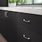 Richelieu 3 3/4-inch (96 mm) Center to Center Brushed Nickel Contemporary Cabinet Pull BP735096195 - alternate 2
