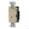 Hubbell Wiring Device-Kellems Straight Blade Receptacle, 5-20R, 20 A, 125V AC, 2 Pole, 3 Wire, Surface Mount, Grounded HBL2182STITR - alternate 1