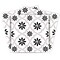 Homeroots 8" X 8" Black and White Lil  Daisy Peel and Stick Removable Tiles 399909 - alternate 3