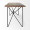 Homeroots 60" Brown and Black Writing Desk 380230 - alternate 4
