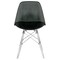 Leisuremod Dover Dining Side Chair with Acrylic Legs, Transparent Black EPC19TBL - alternate 5