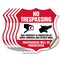 Signmission No Trespassing Shield Sign This Property, 6 inch X 6 inch, Vinyl Decal, 5PK SHI-D-5PACK-6-409 - alternate 1