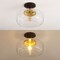Jonathan Y Marfa 14" 1-Light Modern Farmhouse Schoolhouse Frosted Glass/Metal LED Semi Flush Mount, Oil Rubbed B JYL7517E - alternate 5