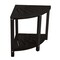 Lavish Home Corner Shower Bench Water Resistant Shower Stool for Inside Shower, Bathroom, or Sauna Foot Rest ST-BATH8-BLK - alternate 4