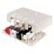 Hubbell 4-Port Surface Mount Box, Office White ISB4OW - alternate 1