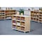 Beleduc By Playwell Palermo 1041mm Mid Shelf - 3 Columns, Tray-Ready, White/Oak HPL, Ages 3+, 828mm High 846038 - alternate 3