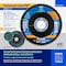 Pferd Flap Disc, 4-1/2" x 7/8, Z PSF STEELOX, 40 Grit, T27, Flat, Zirconia 62014 - alternate 5