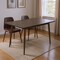 Homeroots 47" Dark Brown and Black Wood and Metal Dining Table 568214 - alternate 2