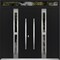 Vdomdoors Metal Double Doors Deux 1755 Black Enamel Opaque Black Glass Top Transom Entry Modern Painted (W72x DEUX1755DEXD-BLK-W72xH96+14-RH-I - alternate 1