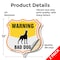 Signmission Beware Of Dog Shield Sign Warning Bad Do, 12 inch X 12 inch, Vinyl Decal, 2PK SHI-D-2PACK-12-361 - alternate 3