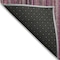 Homeroots 8' Pink Mauve And Blush Round Striped Washable Indoor Outdoor Area Rug 616378 - alternate 3
