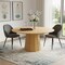 Homeroots 60" Natural Wood Pedestal Base Round Top Dining Table 721096 - alternate 2