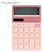 Deli NUSIGN Desktop Calculator, 12-Digit Large Display, 5 Angle, Pink, 20PK ENS042 - alternate 1