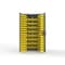 Strong Hold 14 GA Bin Cabinet No Legs - 36 In W. x 72 In. H x 24 In. D - 122 Yellow Bins 36-BB-240-122Y-NL-L - alternate 1