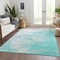 Homeroots 5' X 8' Aqua Ivory And Teal Blue Abstract Washable Indoor Outdoor Area Rug 582195 - alternate 4