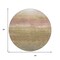 Homeroots 8' Tan And Beige Round Abstract Washable Indoor Outdoor Area Rug 618156 - alternate 6