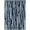 Homeroots 10' X 14' Blue Black And Gray Striped Washable Indoor Outdoor Area Rug 603220 - alternate 3