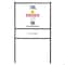 M&T Displays Real Estate Yard Sign, Open House Sign, Landscape 24x18 Inch 42 Tall Black Metal-5 Pack URESB0H124X9005 - alternate 1