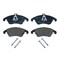 Hella Brake pad set prepared for wear warning indicator T1624 for e.g. MERCEDES-BENZ 355012621 - alternate 3