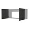 Homeroots 39in White Wood Wall mounted Accent Cabinet 534995 - alternate 3