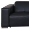Homeroots 110" Black Top Grain Leather Reclining Metal USB Sofa 720301 - alternate 4