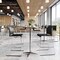 Flash Furniture Commercial Plastic Stack Barstool with Contoured Back and Sled Base in Black RUT-239AH-BS-BK-CHR-GG - alternate 4