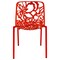 Leisuremod Modern Devon Aluminum Chair, Red, 4PK DC23R4 - alternate 4