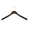 Nahanco 17in Low Gloss Mahogany Wooden SlimLine Jacket Hanger w/ Gold Hook, 25PK SL23317GH - alternate 1