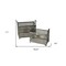 Homeroots Set Of 2 Iron Storage Baskets, 2PK 389455 - alternate 2