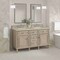 James Martin Vanities Lorelai 60" Double Vanity, Whitewashed Oak, w/ 3 CM Tajnar Eclos Top 424-V60D-WWO-3TJR - alternate 2