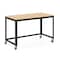 Space Solutions Desk, 23.88 in D X 30 in H, 47.45 in W X Steel, Black / Maple 24971 - alternate 1