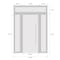Vdomdoors Steel Door Dekton 0163 Ardesia Nero 2 Side and Top Exterior Window Sidelite Entry Door Painted W12+ DEKTON0163EXD-ARD-W12+36+12xH80+16-LH-I - alternate 2