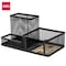 Deli Desk Organizer, Steel, Black, 3 Compartments E9175 - alternate 1