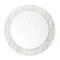 Homeroots 32" White Rounded Marble And Metal Pedestal Base Dining Table 520849 - alternate 4