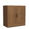 Homeroots 31in Brown Wood Accent Cabinet With Two Doors 691104 - alternate 1