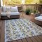Homeroots 10' X 14' Gray And Ivory Abstract Washable Indoor Outdoor Area Rug 614166 - alternate 3