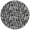 Homeroots 8' Black Gray And Ivory Round Abstract Washable Indoor Outdoor Area Rug 602469 - alternate 5