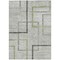 Homeroots 5' X 8' Green And Charcoal Geometric Washable Indoor Outdoor Area Rug 588333 - alternate 3