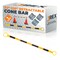 Jrex Safety Retractable Cone Bar Yellow/White, 72 in to 120 in Length CBY-JR-72/120-1 - alternate 1