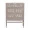 Bali & Pari Vivan Natural Rattan Storage Cabinet, 3-Tier, French Grey 272-14902-ZORO - alternate 3